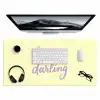 Oh darling - Geel - Hart Muismat XXL klein -3d