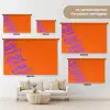 Cool - Paars - Oranje Wandkleed katoen klein -tsfeer8_DE