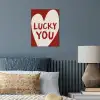 Lucky - Hart - Rood poster papier klein -sfeer2