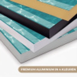 Zwembad - Strepen - Groen Textielframe zwart klein 947 -USP_kleurenNL