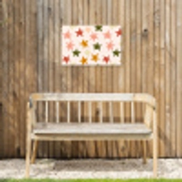 Sterren - Patroon - Kleurrijk Tuinposter op houten frame 2 cm dik klein 845 -sfeer4