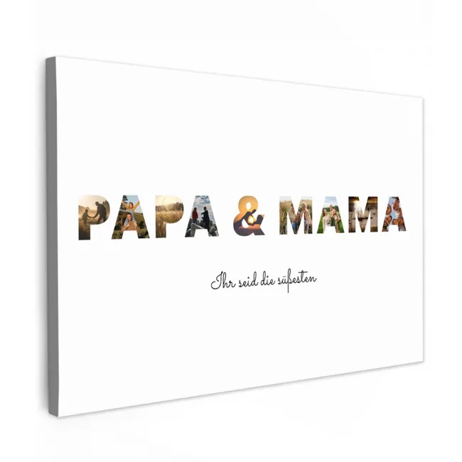 Leinwand - Papa & Mama