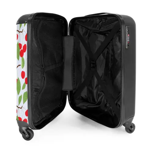 Pastel fruit - Kersen NBS - Handbagage koffer - Kinderen Unisex middel -binnenkant