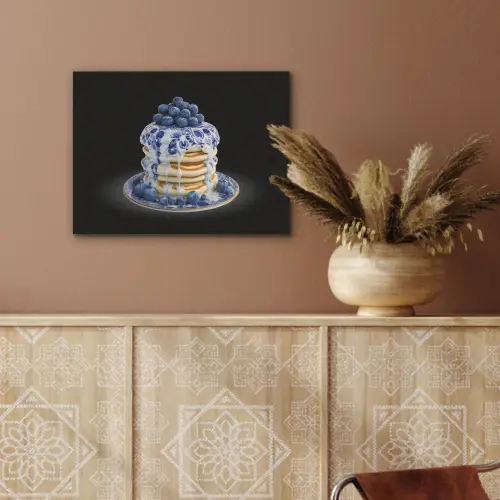 Pannenkoeken - Blauwe Bessen - Bord PET vilt klein -sfeer4