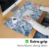Ijsblokjes - Water - Blauw Muismat XXL klein -sfeer3