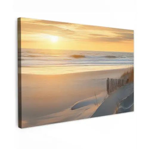 Strand - Duinen - Zonsondergang canvas 2cm klein -z3d