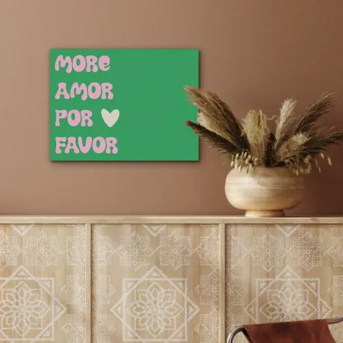 Amor - Valentijn - Groen - Tekst PET vilt klein -sfeer4