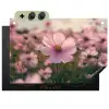 Bloemen - Paars - Wazig Inductie beschemer met haakjes klein -3d