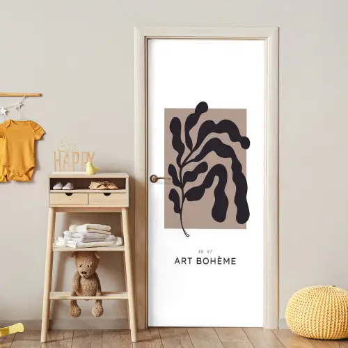 Planten - Abstract - Boho deurposter klein -sfeer4