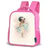 Dans van bloemenlicht Kinderrugzak - Roze middel -schuin