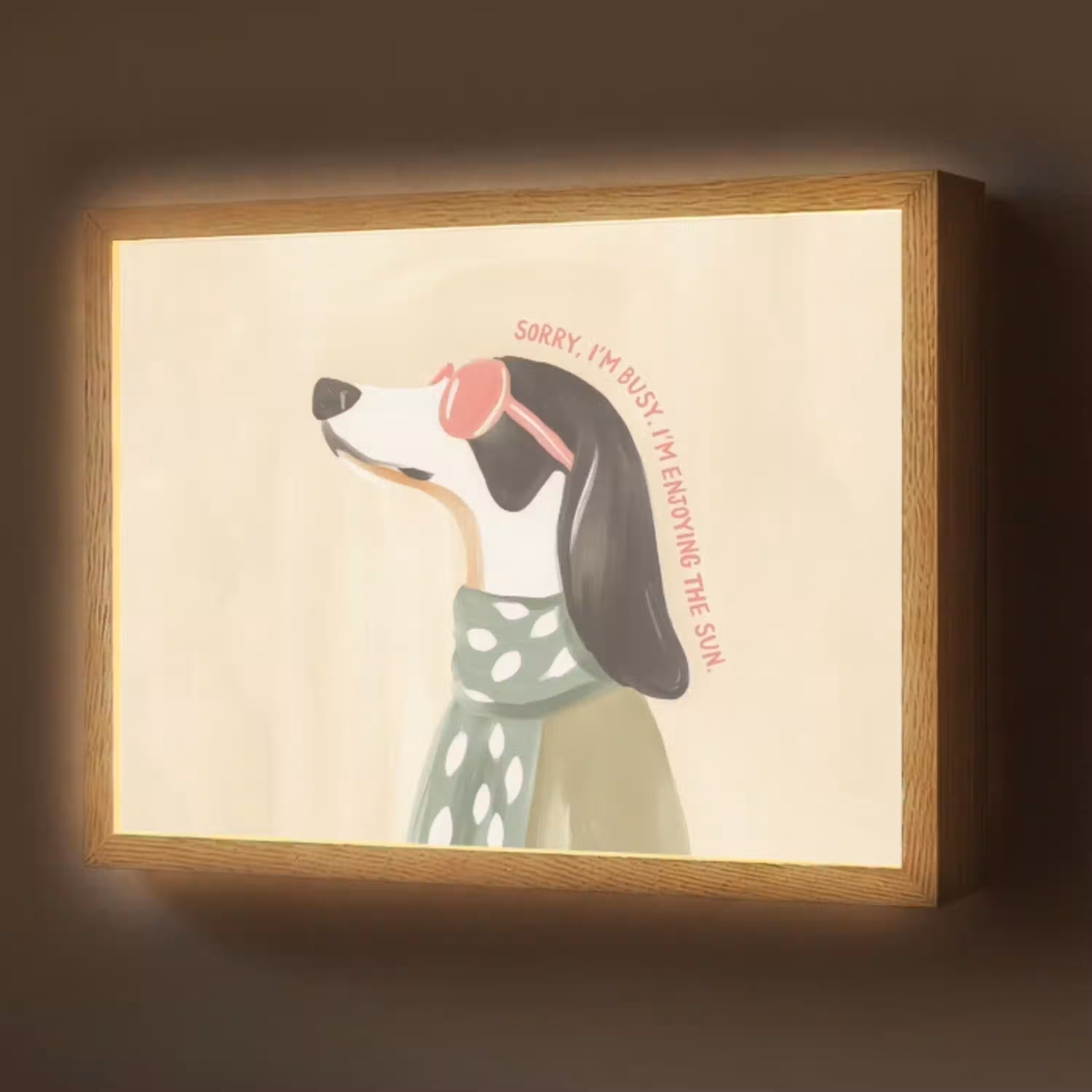 Quote - Hond - Zonnebril Light Box met batterij (Wandlamp) middel -z3d_website