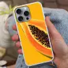 Papaja - Oranje - Topisch Hoesje iPhone 16 Pro Max met koord klein -sfeer3