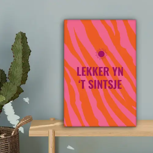 Quote - Zomer - Roze canvas 2cm klein -sfeer4