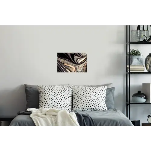 Marmerlook - Zwart - Goud - Wit - Glitter - Marmer Muursticker klein -slaapkamer