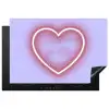 I liked it so it's mine - Neon hart - Paars Inductie beschermer vinyl 3mm klein -3d