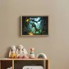 Dinosaurus - Draak - Jungle - Groen Light Box met batterij (Wandlamp kind) middel -sfeer2_kind