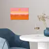 Zon - Abstract - Landschap - Oranje poster papier klein -sfeer3