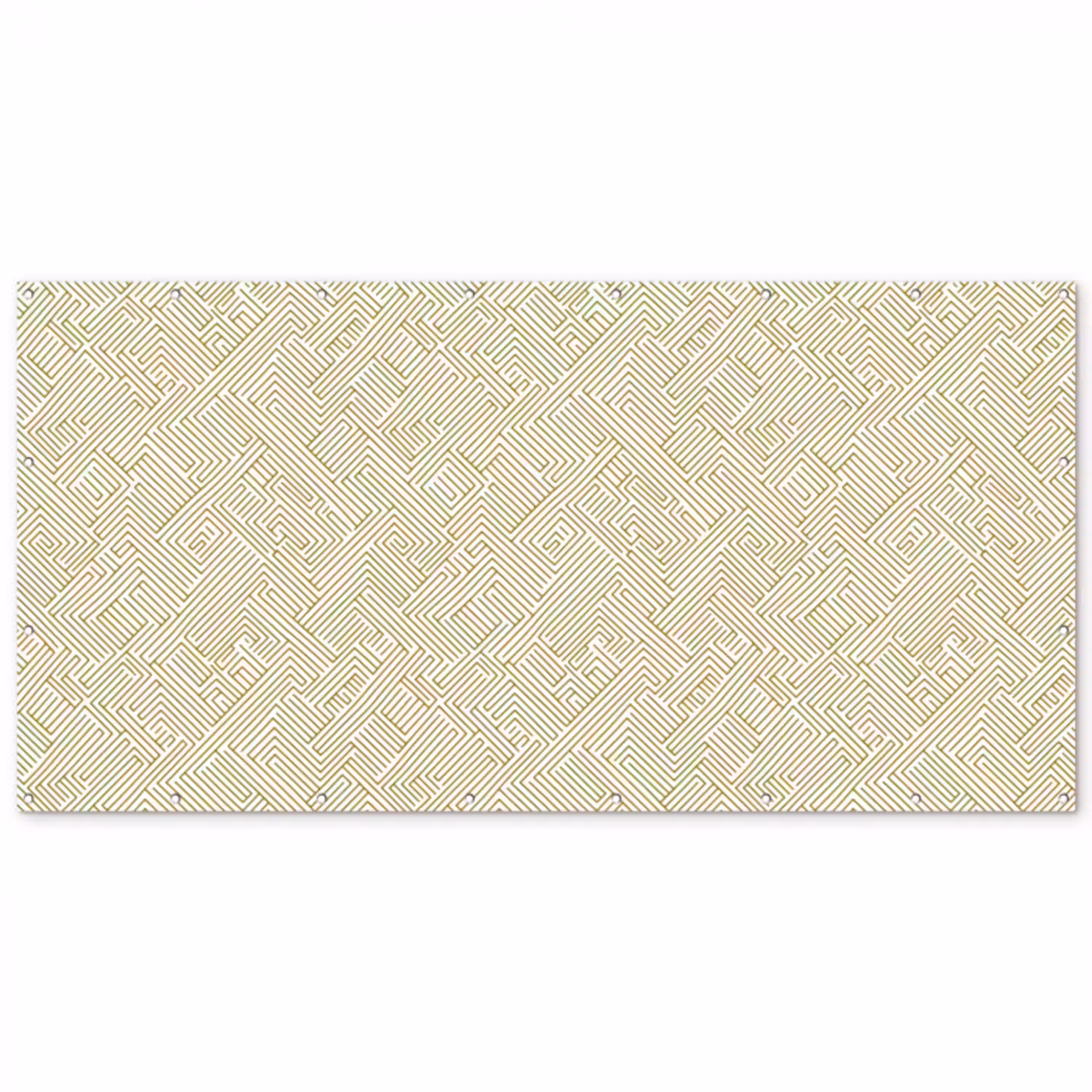Geometrisch - Lijnen - Groen Balkonbeschermer Duitsland klein 596 -zz_3d