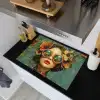 Vrouw - Bloemen - Vlinders - Natuur - Vintage Inductie beschemer met haakjes klein -sfeer1