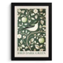 Groen - Vogel  - Bloemen KitchenYeah - Keuken - Fotolijst klein -3d