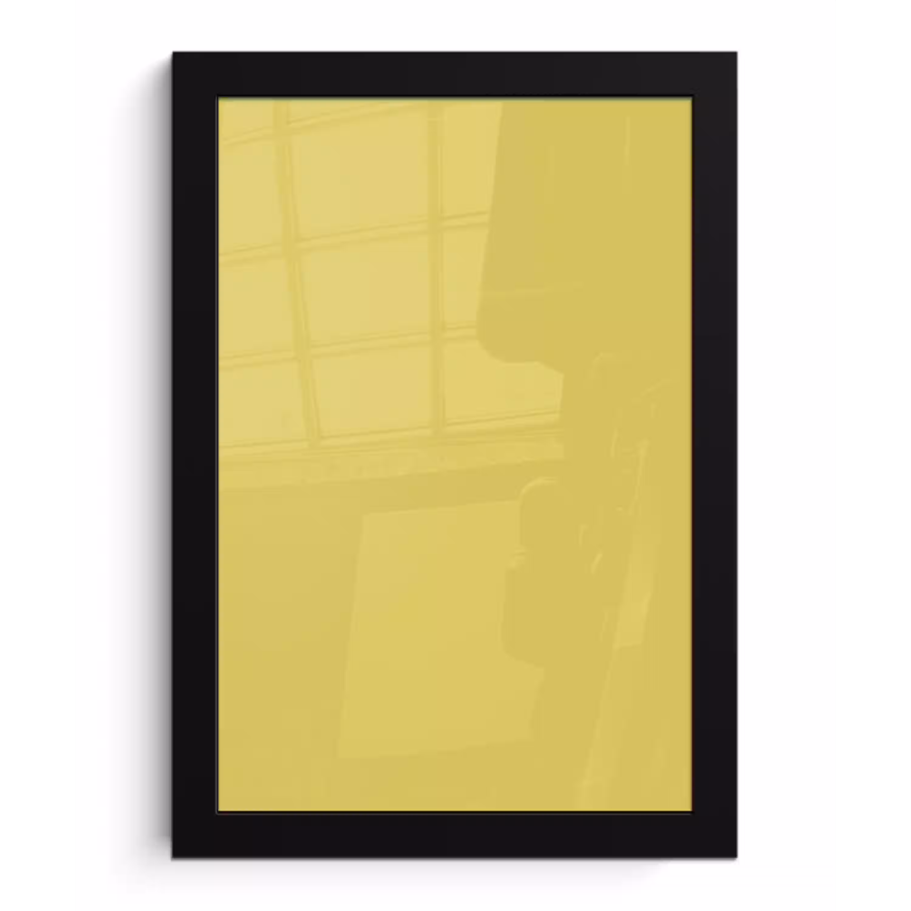 Golden - Ochre - Geel fotolijst zwart zonder passe partout klein 224 -3d