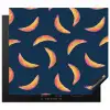 Banaan - Tropisch - Blauw - Patroon Inductie beschermer vinyl 3mm middel 274 -3d