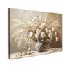 Bloemen - Vaas - Stilleven - Beige canvas 2cm klein -z3d