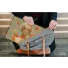 Goudvissen - Oranje - Vrouw - Blond laptophoes neopreen klein -tas
