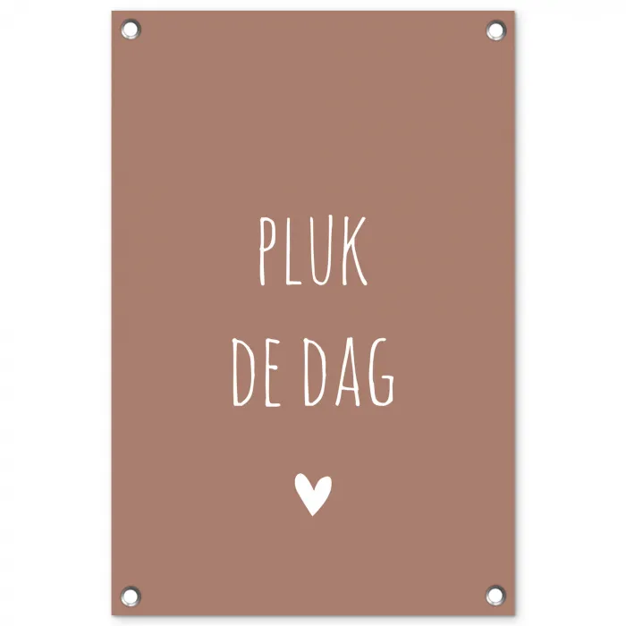 Carpe diem - Spreuken - Pluk de dag - Quotes tuinposter los doek klein -3d