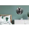 Ezel - Telefoon - Toilet - Zwart - Wit Wandcirkel aluminium klein -slaapkamer