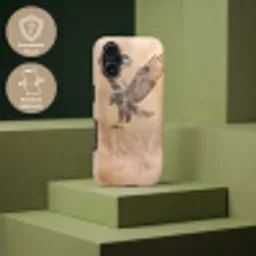 Buizerd - Roofvogel - Natuur - Bruin Toughcase MagSafe Apple iPhone 17 klein -USP_PrintM_DE