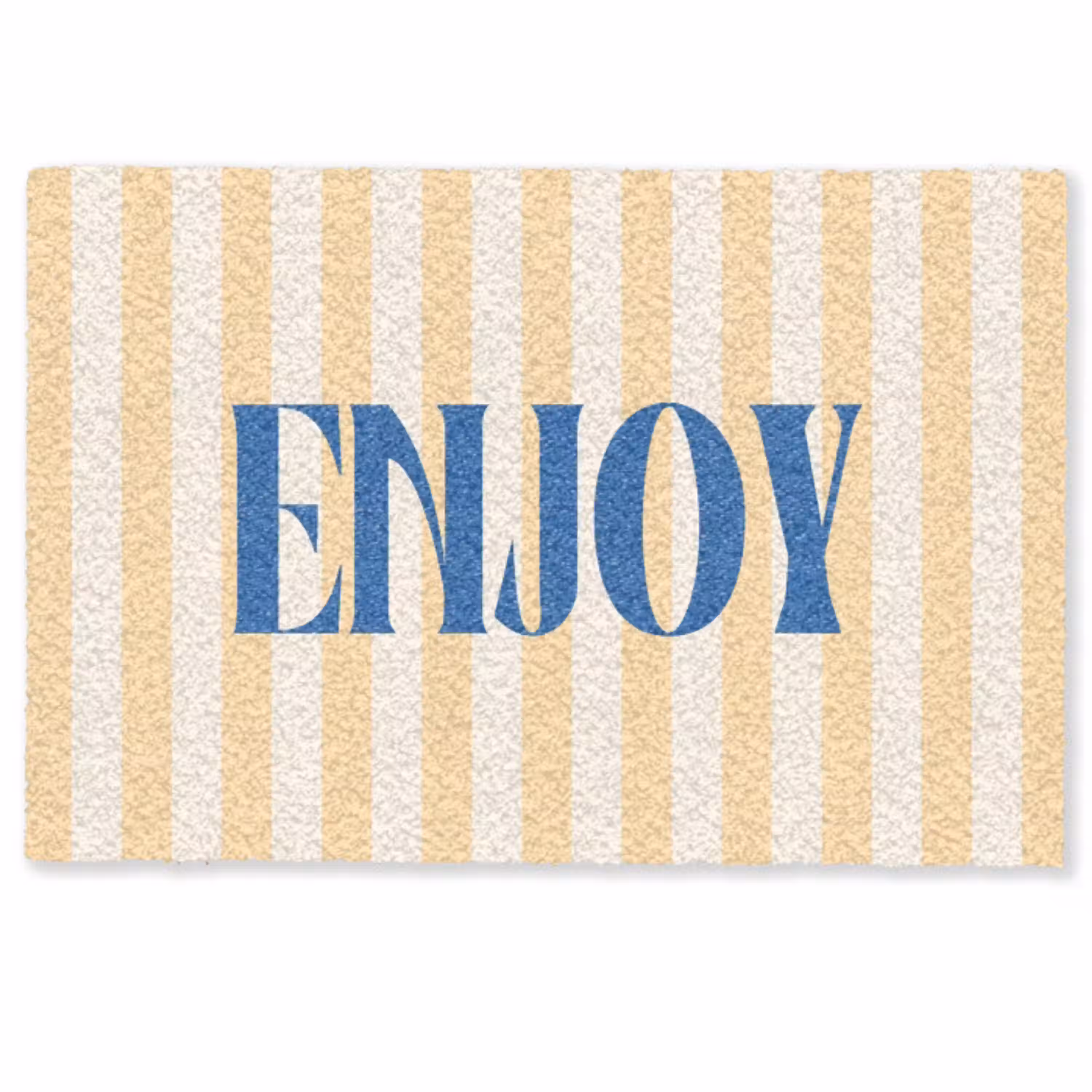 Blauw - Geel - Strepen - Enjoy Deurmat klein -zkaufland3d