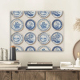Borden - Bomen - Planten - Blauw PET vilt klein 837 -sfeer1