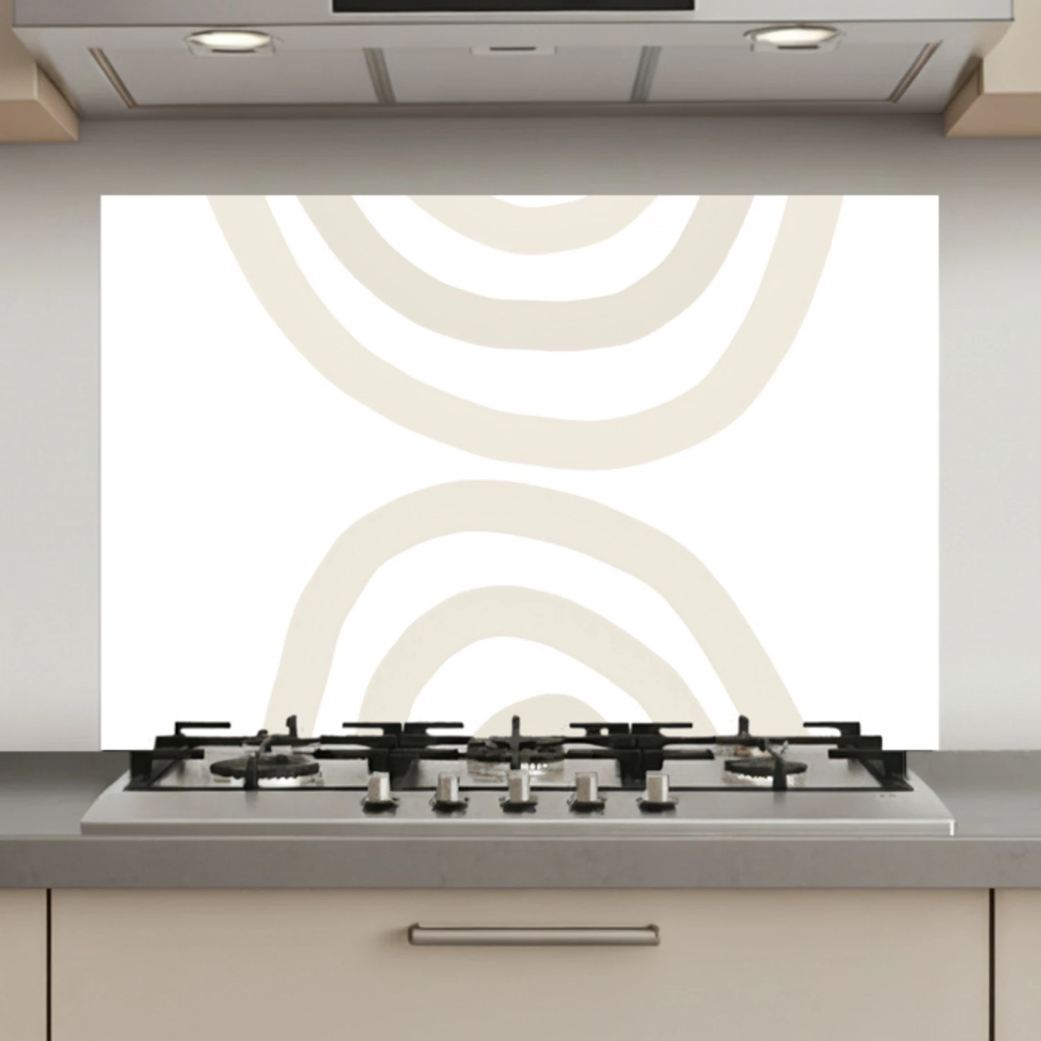 Regenboog - Pastel - Design - Abstract keuken achterwand spatscherm klein -3d_website