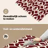 Rood - Druppelpatroon - Grafisch Inductie beschemer met haakjes klein 777 -ky-schoon-nl