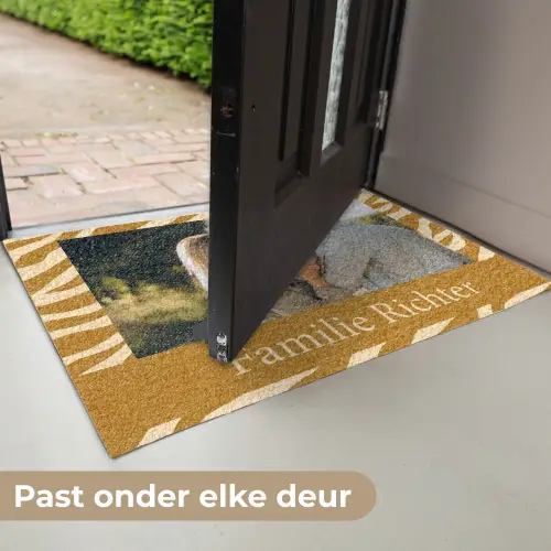 Familie – In – Muster – Tierprint – Foto Deurmat klein -USP_NL