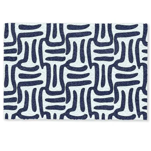 Abstract - Modern - Blauw Deurmat klein 898 -zkaufland3d