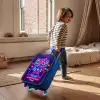 Neonillustratie met een controller Kinderkoffer - Blauw klein -sfeer1