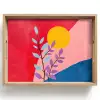 Bladeren - Zon - Abstracte vormen Dienblad Rechthoek middel -z3d_shopping