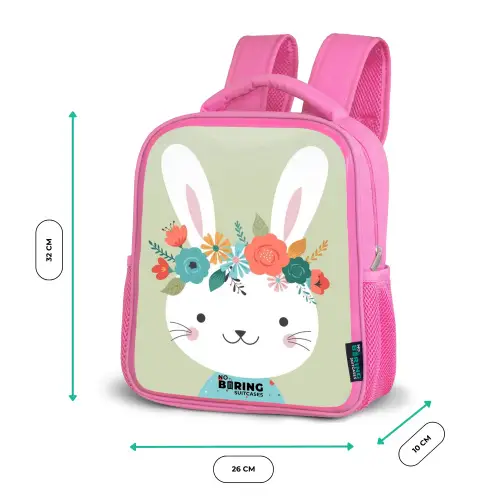 Hippie haas Kinderrugzak - Roze middel -productfoto_formaten