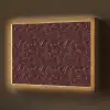 Mozaïek - Tegel - Bordeauxrood Light Box met batterij (Wandlamp) middel 907 -z3d_website