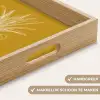 Lijnillustratie - Ananas - Bladkroon - Okergeel Dienblad Rechthoek middel -USP_HandgreepNL