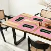 Roze - Tekstwolk - Groen - BLAH BLAH BLAH Placemat vinyl groot -zzsfeer4_Kitchenyeah-website