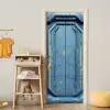 Deur - Futuristisch - Blauw deurposter klein -sfeer4