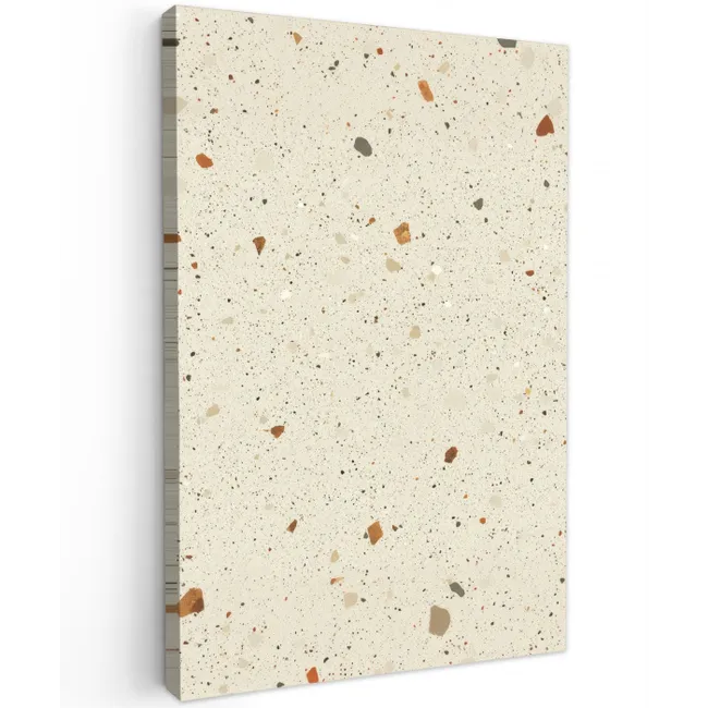 Terrazzo - Decoratie - Tegels - Patronen Tuinposter op houten frame 2 cm dik middel -3d