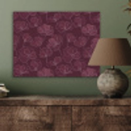 Bloemen - Patroon - Bordeauxrood PET vilt klein 837 -sfeer2