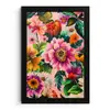 Bloemen - Kleurrijk - Roze fotolijst zwart zonder passe partout klein -3d