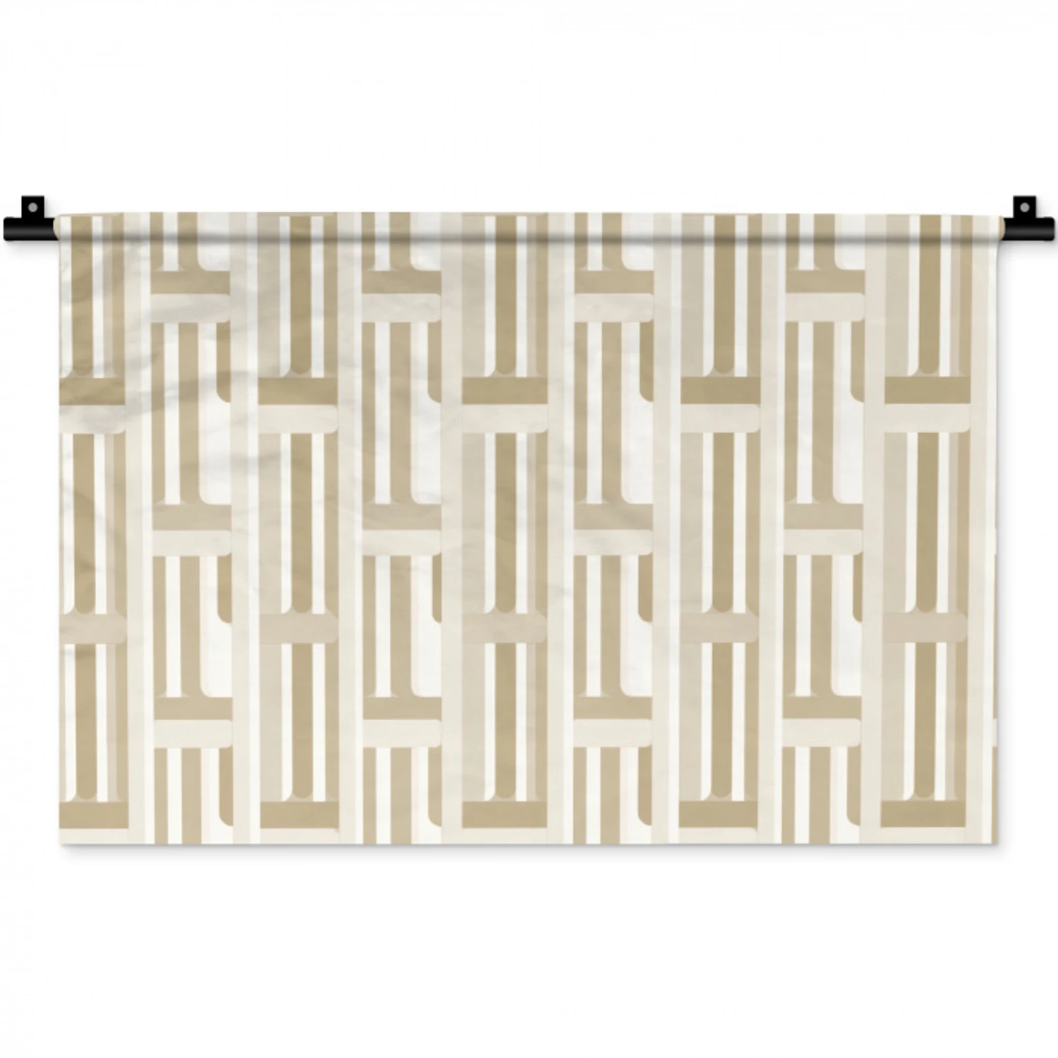 Modern - Geometrisch - Beige Wandkleed katoen klein 269 -zz3d
