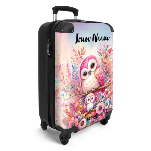 Roze Robijn NBS - Handbagage koffer - Kinderen Unisex middel -productfoto_3d