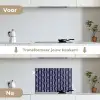 Oceaan - Touw - Blauw - Wit keuken achterwand spatscherm klein 900 -voor_na_NL